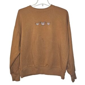 Arizona Butterfly Graphic Crewneck Sweatshirt Size XS Oversized